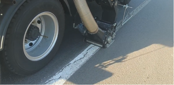 Road Marking Removal by Milling Machine