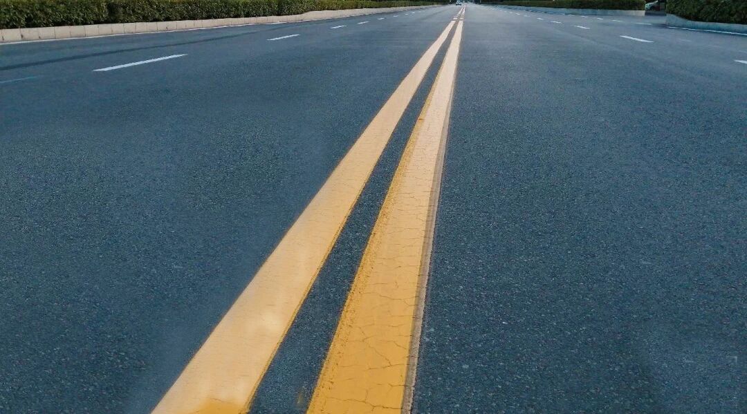 Winter Road Marking Construction