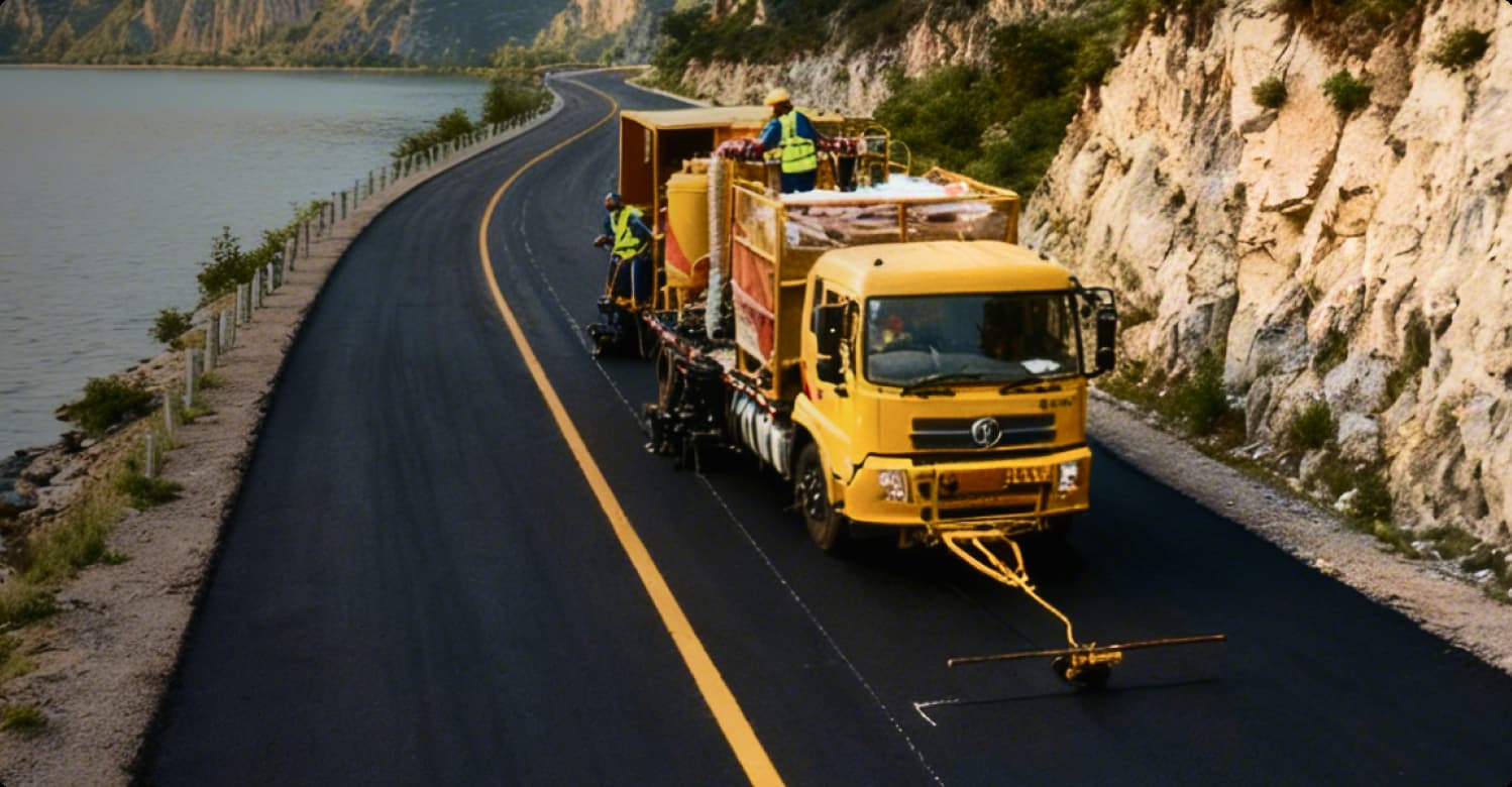 Road surface roughening /cleaning